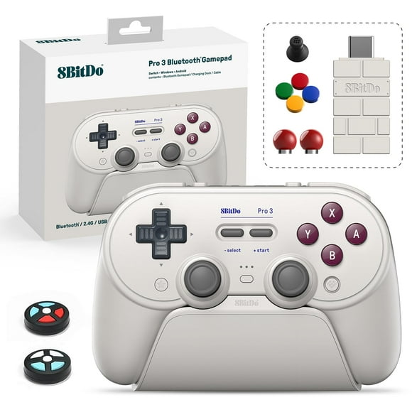 Controlador inalámbrico 8Bitdo Pro 3 Bluetooth para Switch/PC/Android