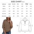 thumbnail image 6 of SUNBS Sweaters for Women Quarter Zip Mock Neck Pullover Top Long Sleeve Casual Shirt Fall Fashion Clothes, 6 of 9