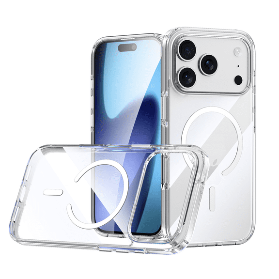 Clear Case for iPhone 17 Pro Max compatible with MagSafe
