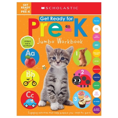 Pre-Owned Get Ready for Pre-K Jumbo Workbook: Scholastic Early Learners (Jumbo Workbook) (Paperback) 1338291793 9781338291797