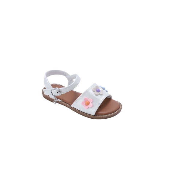 bebe Girl's Sandals – Cute Fashion Flat Sandals and Summer Shoes with Ankle Strap (Toddler-Little Kid-Big Kid)