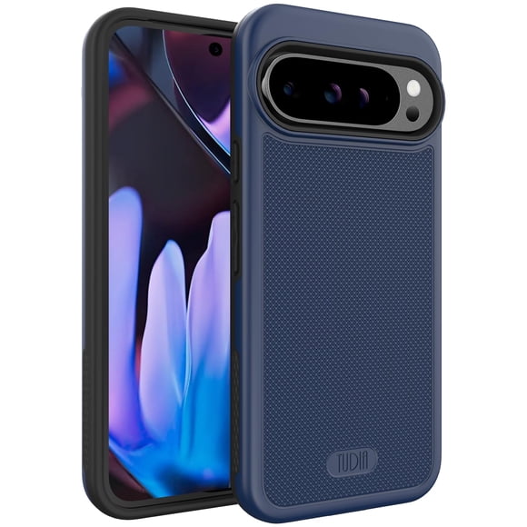 Funda TUDIA Pixel 9 Pro XL 2024 de doble capa a prueba de golpes, color índigo