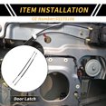 thumbnail image 2 of Cables de liberación del pestillo de la puerta Unique Bargains 2 Pcs para Dodge para Ram 1500 2500 3500 1998-2002 Cable de pestillo de la puerta interior Número 55275106 Negro, 2 of 6