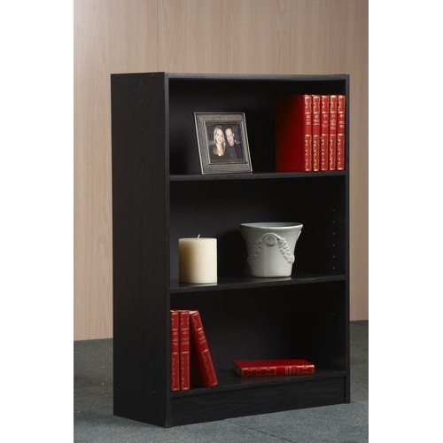 Mainstays 32" 3-Shelf Wide Bookcase, Black Oak - image 2 of 2