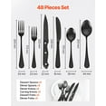 thumbnail image 2 of 48-Piece Silverware Set Stainless Steel Cutlery Flatware Utensil Kitchen for 8, 2 of 11