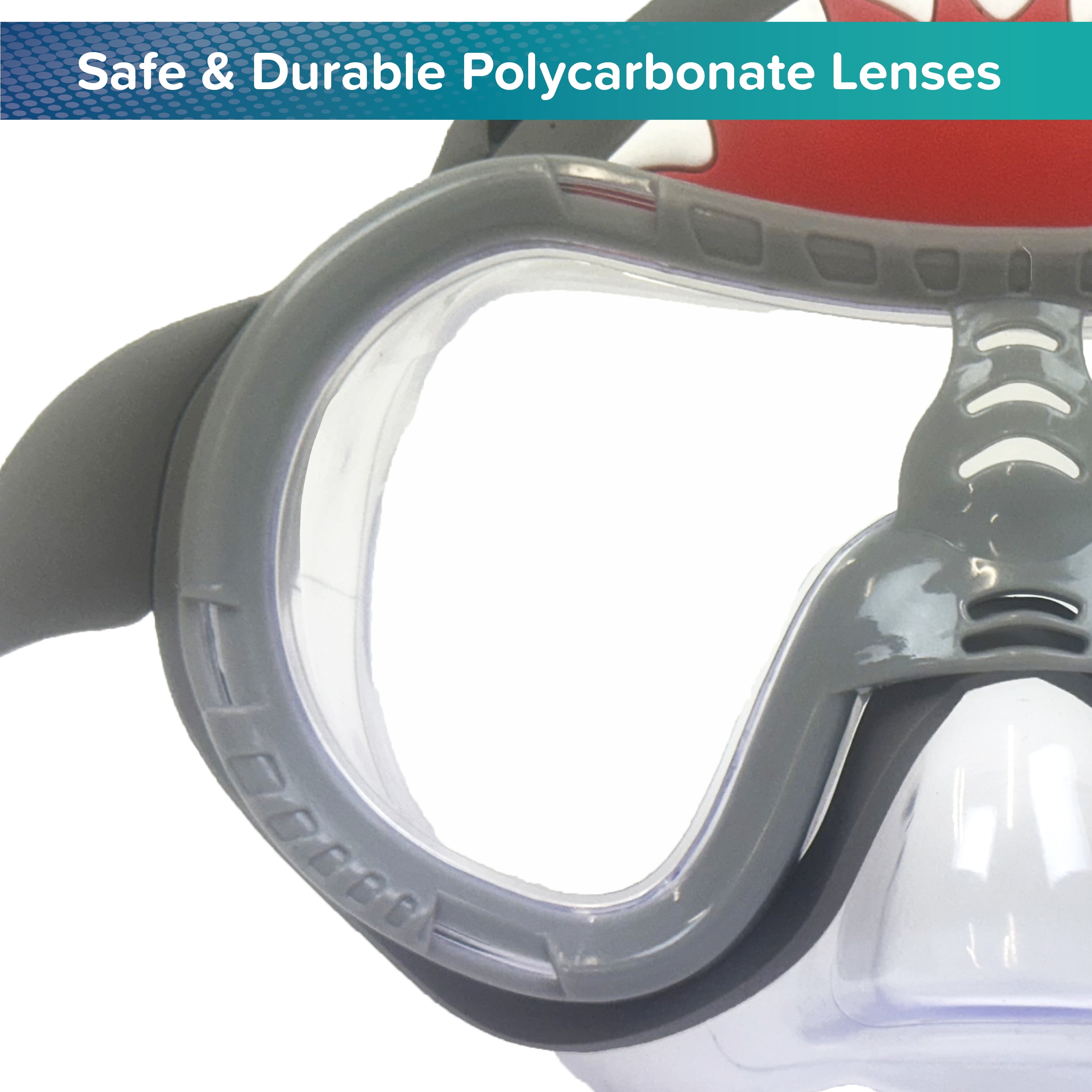 (2 pack) Aqua Dolfino Swim Goggle Mask, Shark