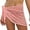 Pink, variant on Tinglu Women Short Wrap Swimwear Sarong Beach Skirt Bikini Cover Up Summer