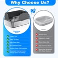 thumbnail image 7 of Non-stick Stainless Steel Litter Box, XL Splash-Proof, Leak-Proof, Large Capacity, Cat Litter Box for Multi-Cats, Large Cats, Easy-Clean, Gray, 7 of 7