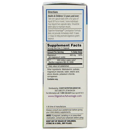 Probiotic Constipation Relief Capsule, 30 Count, 36/carton