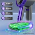 thumbnail image 3 of Cordless Vacuum Cleaner, 350W 30Kpa 45 Mins Runtime Powerful Stick Vacuum, 6 in 1 Handheld Vacuum for Home Pet Hair Carpet Hard Floor V90 (Purple), 3 of 9