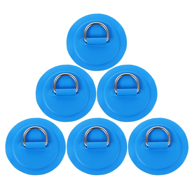 Shisuyan 6pcs Multifunction Buckle Patch Cord D Buckle Kayak D Rings Paddle Board D Ring Kit Paddleboard Rings Paddle Board Hooks