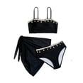 thumbnail image 2 of Piuwrlz Kids Girls Swimsuit 10 Years Girl Swimwear Beach Swimming Suit Black Size 10 Years, 2 of 7