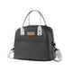 thumbnail image 1 of Moyic Bolsa de almuerzo térmica práctica para picnics y bolsas Bento, bolsas de almuerzo con aislamiento de gran capacidad Mostrada Con Correa+Negro, 1 of 6