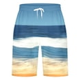 thumbnail image 4 of IWRICH Men's Swim Trunks Quick Dry Swimsuit Board Shorts Beach Pants Swimwear Bathing Suits with Pockets 20-Blue XL, 4 of 4