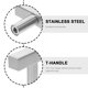 thumbnail image 3 of BESTYASH 3Ud Manijas De De Inoxidable Plata Con T Bar Ergonómico Para Cocina Y Dormitorio, 3 of 6
