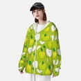 thumbnail image 3 of Balery Green Apple Sudadera ligera de manga larga con capucha y protección solar UPF 50+ para hombre y mujer, ideal para pesca y running-3X-Large, 3 of 7