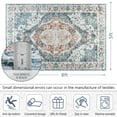 thumbnail image 7 of Homore Traditional Pattern Mystic Medallion Area Rug,5' x 8',Blue, 7 of 7
