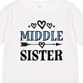 thumbnail image 4 of Inktastic Middle Sister Announcement Girls Long Sleeve Toddler T-Shirt, 4 of 5