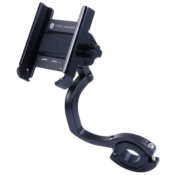 Práctico soporte para teléfono móvil de bicicleta con espejo retrovisor elevado