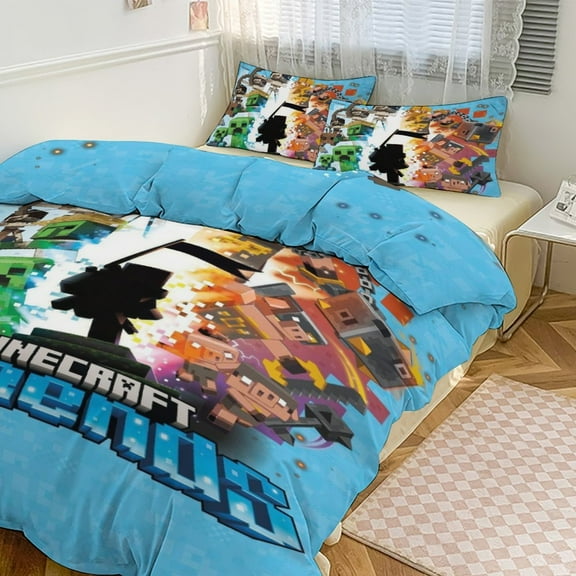 Fortnite Bedding Sets Twin Queen King Size Game Printed Bed Set 3Pcs Duvet Cover Bedroom Decor for Boys Girls Adult Gift 1Comforter 2 Pillowcases