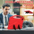thumbnail image 6 of ELEHOLD Rugged Case for iPad Air 13 inch 2024,iPad Pro 13 inch 2024,iPad Pro 12.9 inch (2022/2021/2020/2018),Kids Friendly EVA Protective Kickstand Handle Grip Shockproof Anti-Scratch Case,Red, 6 of 7
