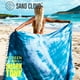 thumbnail image 2 of Toalla de playa Sand Cloud Turkish 100% algodón orgánico azul, 2 of 6