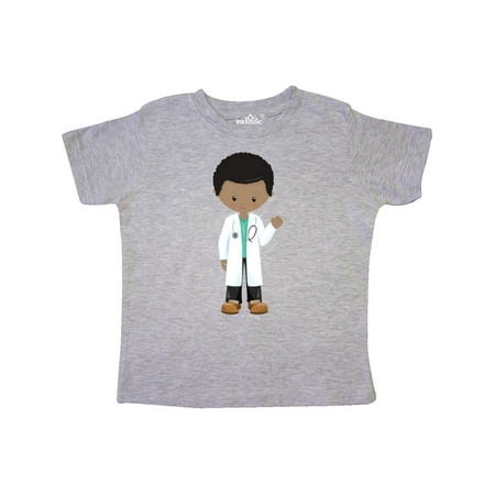

Inktastic African American Boy Doctor Boy Wearing Lab Coat Gift Toddler Boy Girl T-Shirt