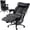 Black, variant on Delmango Executive Office Chair for Big & Tall, USB Charging Port, PU Leather High Back with Footrest, 420lbs Capacity, Electric Recline, Black