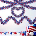 thumbnail image 4 of Topboutique Patriotic Tinsel Garland 8 Pcs 6.56 ft Metallic Star Red White Blue Garland 4th of July Decorations Independence Day Metallic Twist Hanging Garland for Staircase Railing,Total 52.5 ft, 4 of 7