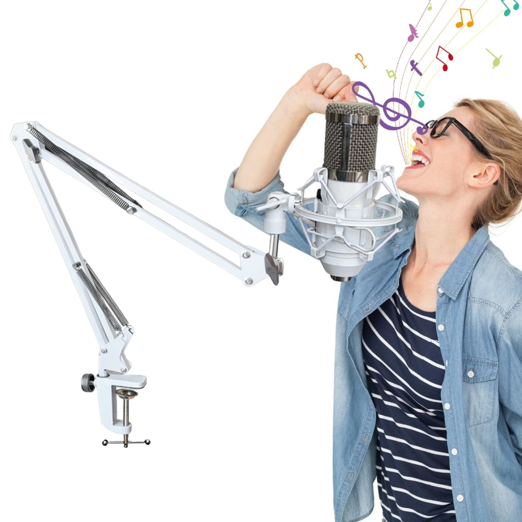 NEXAVKPR Multipurpose Metal Microphones Stand with Easy Angle Adjustment for Broadcasters