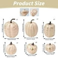 thumbnail image 2 of BinKFF 7 Pcs Plastic Pumpkins for Decorating - Artificial Foam Pumpkins for Fall Decor, Thanksgiving, Halloween, Wedding & Party, DIY Craft Fake Pumpkin for Table Centerpiece, 2 of 8
