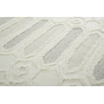 thumbnail image 2 of 8' X 10' Gray and Ivory Wool Geometric Hand Tufted Area Rug, 2 of 3