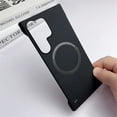 thumbnail image 3 of Luxury Ultra Thin Frameless Magnetic For Magsafe Case For Samsung S24 S23 Ultra S22 Plus S21 S20 FE S10 Slim Hard PC Matte Cover, 3 of 5
