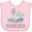 AD-Pink, variant on Inktastic My Grandma Loves Me to the Moon and Back Elephants in Clouds Boys or Girls Baby Bib