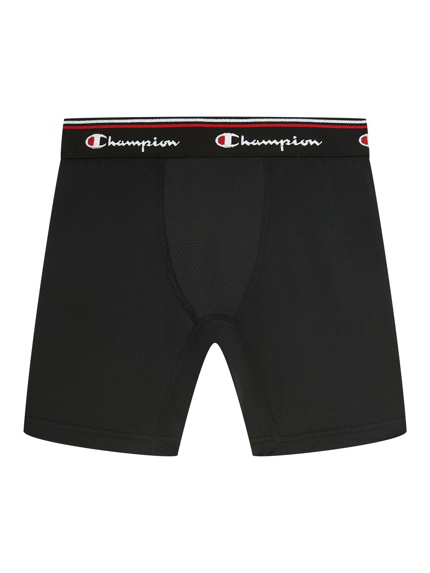 Champion Boys’ Performance Long Leg Boxer Briefs, 5 Pack, Sizes XS–XL