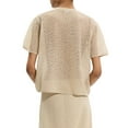 thumbnail image 2 of Theory womens  Floral Lace Pullover, s, Tan, 2 of 3