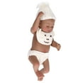thumbnail image 3 of 10 Inch Lifelike Baby Doll Soft Silicone Newborn Boy Doll with Beautiful Clothes Children Toy for Fun and Learning, 3 of 8