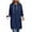 Navy, variant on Kezqiaxn Womens Hoodie Fashion Solid Color Side Slit Casual Long Sweatshirts Long Sleeve Drawstring Pullover Tops with Pockets