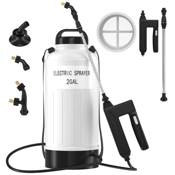 Pulverizador eléctrico a batería Judkoir 8L con varilla retráctil