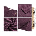 thumbnail image 6 of Fantaslook Blouses for Women Long Sleeve Crew Neck Tunic Tops Buttons Side Fall Shirts, 6 of 9