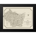thumbnail image 2 of Cassell 24x19 Black Modern Framed Museum Art Print Titled - Prince Edward County Virginia - Cassell 1864, 2 of 5