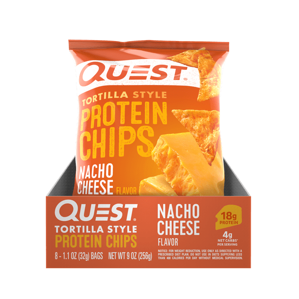 Quest Nutrition Tortilla Style Protein Chips, Nacho Cheese