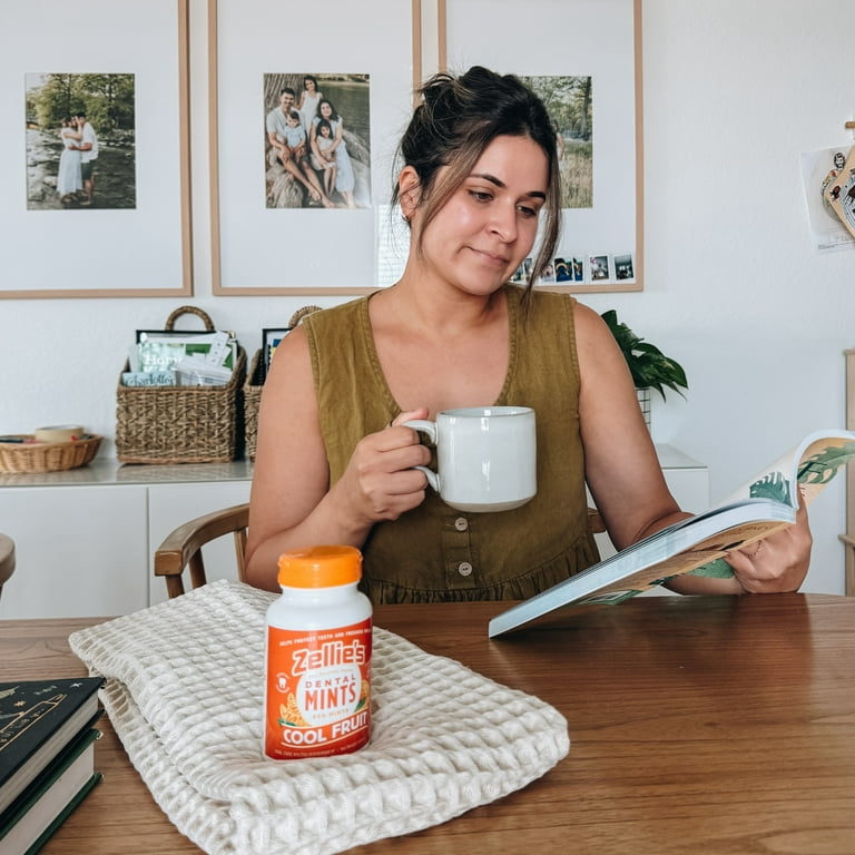 Zellie's Xylitol Mints Jar 250 Ct, Oral Health, Cavities, 0.5g