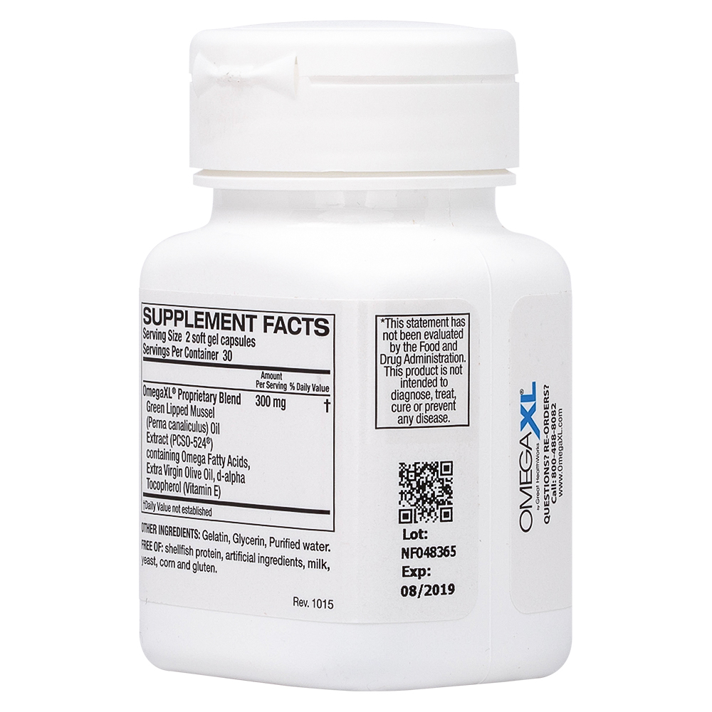 omegaxl? all-natural omega-3 supplement which helps relieve joint