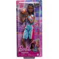 thumbnail image 4 of Barbie Made to Move Basketball Player Doll & Accessories, Brunette Doll Wearing Uniform with Ball, 4 of 5