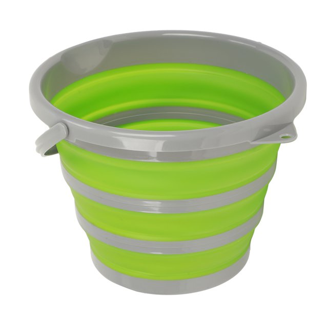Cubo plegable para automóvil, cubo plegable, cubo portátil con asa, cubo plegable de plástico de primera calidad