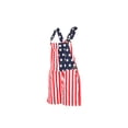 thumbnail image 3 of Biekopu Unisex One Piece Romper, Summer American Flag Print Denim Bib Overall Shorts for Men Women, 3 of 9