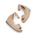 thumbnail image 3 of DREAM PAIRS Women's Wedge Sandals Open Toe Espadrilles Sandals Comfortable Dressy Ankle Strap Platform Sandals Suitable for Work Beach Summer Shoes, 3 of 7