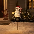 thumbnail image 7 of Ltvvegg 31in Solar Snowman Light Decorations, Solar Christmas Lights Outdoor with Stake, Outdoor Waterproof Solar Powered Garden Snowman Lights, Christmas Yard Decor, 7 of 7