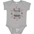 thumbnail image 3 of Inktastic I Love My Sister Diabetes Awareness Boys or Girls Baby Bodysuit, 3 of 5